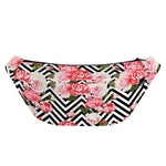 Zigzag Peony And Rose Pattern Print Fanny Pack