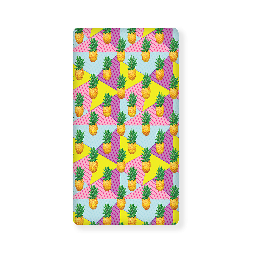 Zigzag Pineapple Pattern Print Baby Crib Sheet