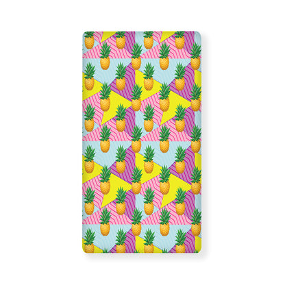 Zigzag Pineapple Pattern Print Baby Crib Sheet