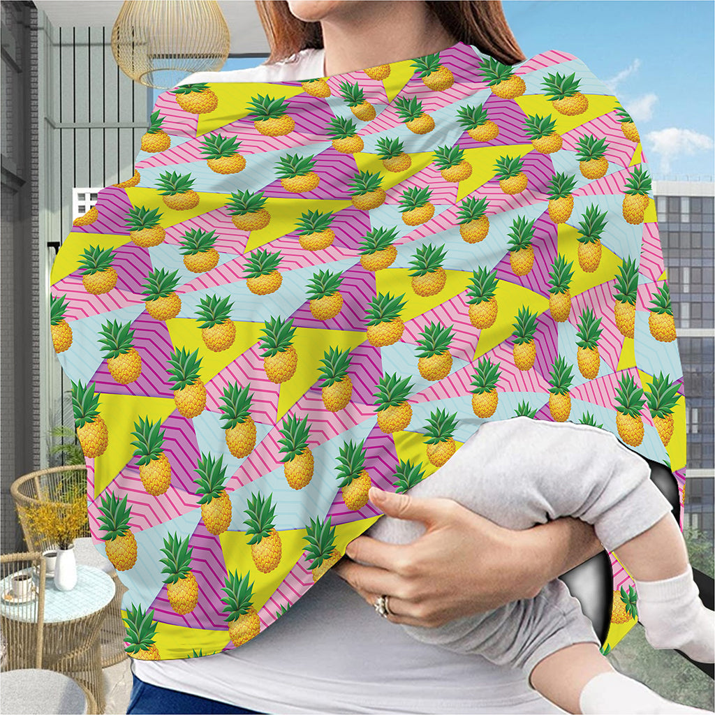 Zigzag Pineapple Pattern Print Baby Seat Cover