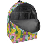 Zigzag Pineapple Pattern Print Backpack