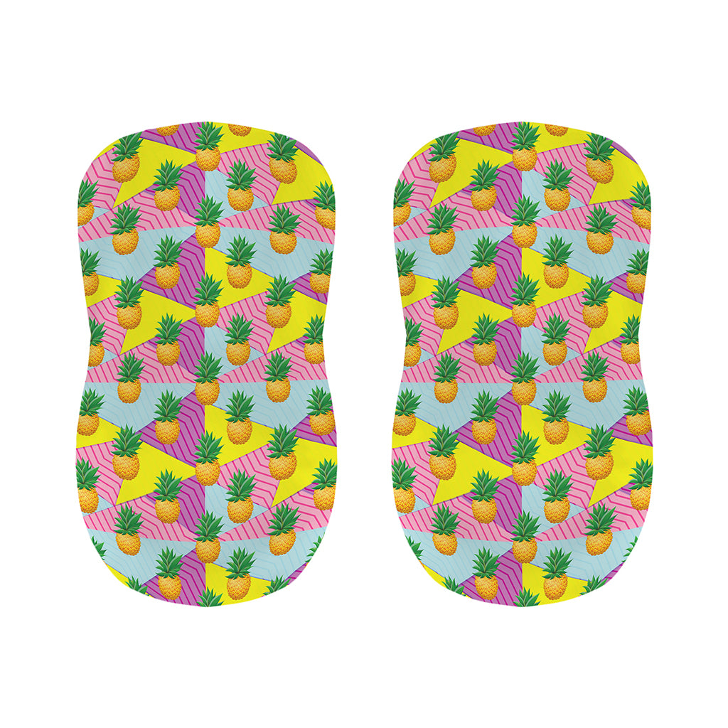 Zigzag Pineapple Pattern Print Bar Stool Covers