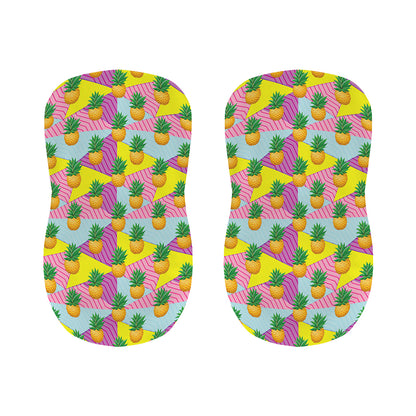 Zigzag Pineapple Pattern Print Bar Stool Covers
