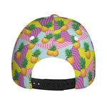 Zigzag Pineapple Pattern Print Baseball Cap