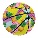 Zigzag Pineapple Pattern Print Basketball