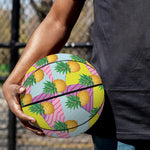 Zigzag Pineapple Pattern Print Basketball