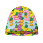 Zigzag Pineapple Pattern Print Beanie