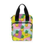 Zigzag Pineapple Pattern Print Bible Tote Bag