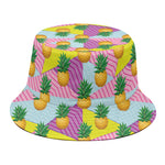 Zigzag Pineapple Pattern Print Bucket Hat