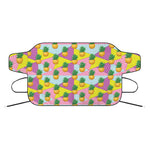 Zigzag Pineapple Pattern Print Car Windshield Snow Cover