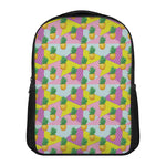 Zigzag Pineapple Pattern Print Casual Backpack