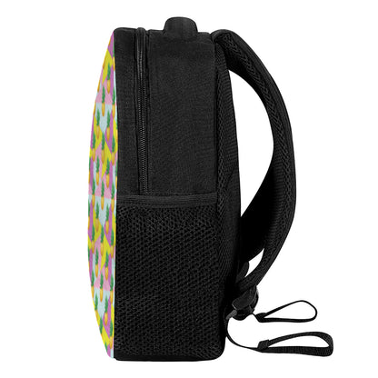 Zigzag Pineapple Pattern Print Casual Backpack