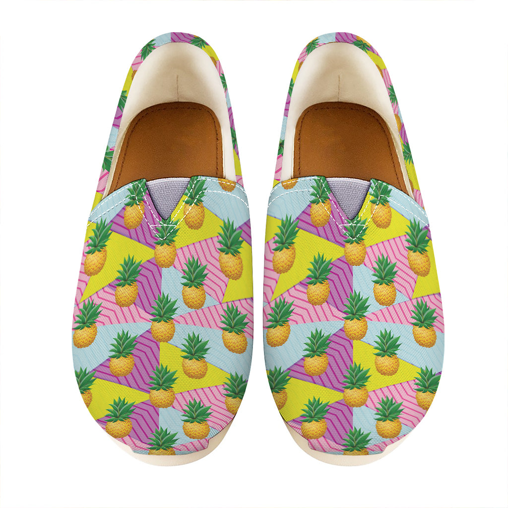 Zigzag Pineapple Pattern Print Casual Shoes