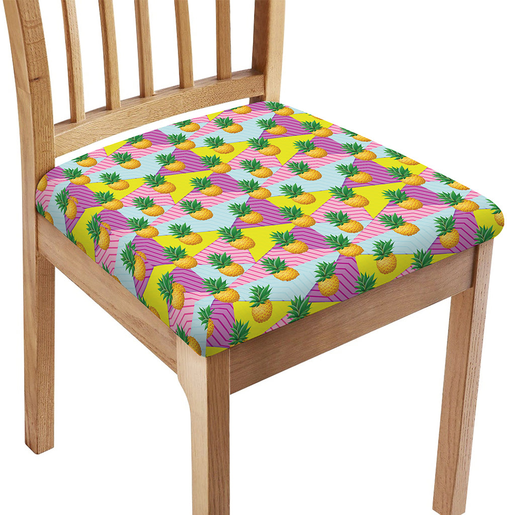 Zigzag Pineapple Pattern Print Chair Cushion Cover