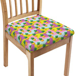 Zigzag Pineapple Pattern Print Chair Cushion Cover