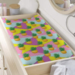 Zigzag Pineapple Pattern Print Changing Pad Cover