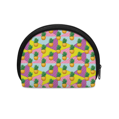 Zigzag Pineapple Pattern Print Coin Purse