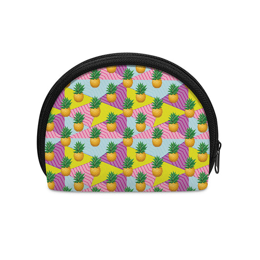 Zigzag Pineapple Pattern Print Coin Purse