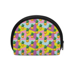 Zigzag Pineapple Pattern Print Coin Purse
