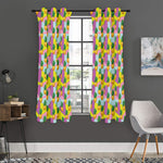 Zigzag Pineapple Pattern Print Curtain