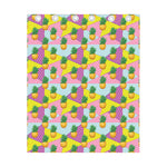 Zigzag Pineapple Pattern Print Curtain