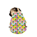 Zigzag Pineapple Pattern Print Dog Zip Up Jacket