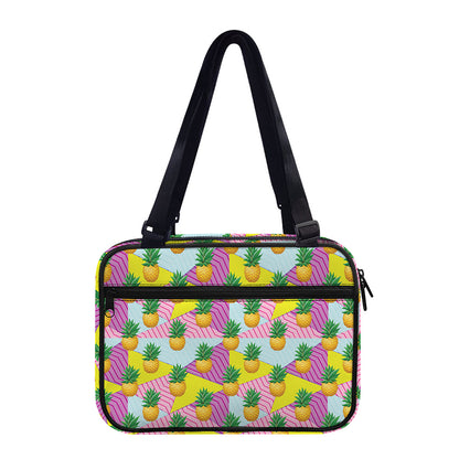 Zigzag Pineapple Pattern Print Double Strap Bible Bag