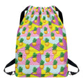 Zigzag Pineapple Pattern Print Drawstring Backpack