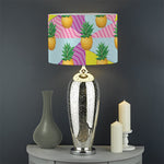 Zigzag Pineapple Pattern Print Drum Lamp Shade