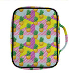Zigzag Pineapple Pattern Print Front Pocket Bible Bag