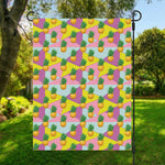 Zigzag Pineapple Pattern Print Garden Flag