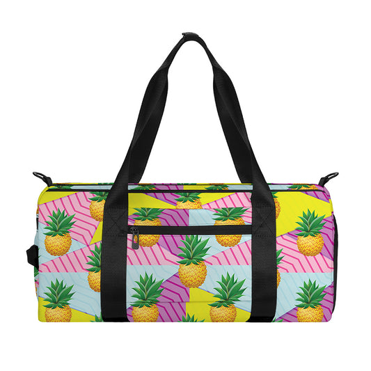 Zigzag Pineapple Pattern Print Gym Bag