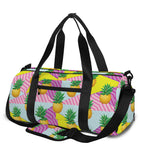 Zigzag Pineapple Pattern Print Gym Bag