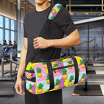 Zigzag Pineapple Pattern Print Gym Bag