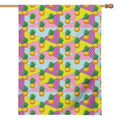 Zigzag Pineapple Pattern Print House Flag
