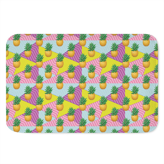 Zigzag Pineapple Pattern Print Indoor Door Mat