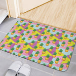 Zigzag Pineapple Pattern Print Indoor Door Mat