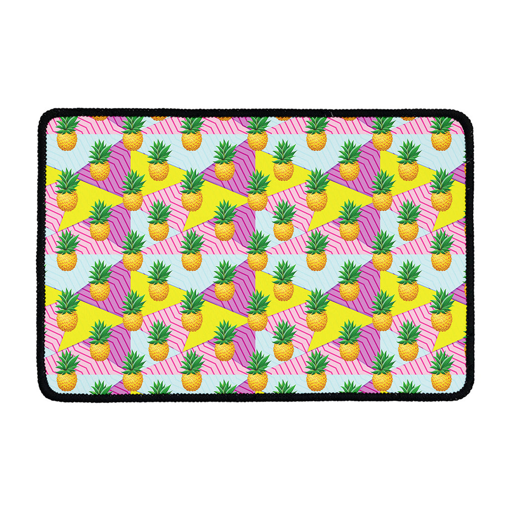 Zigzag Pineapple Pattern Print Kitchen Mat