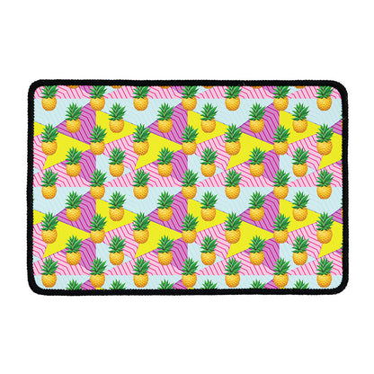Zigzag Pineapple Pattern Print Kitchen Mat