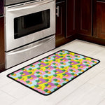 Zigzag Pineapple Pattern Print Kitchen Mat