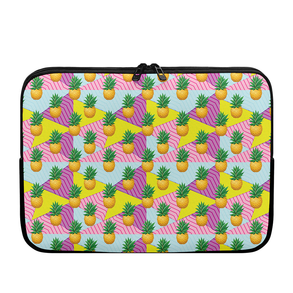 Zigzag Pineapple Pattern Print Laptop Sleeve