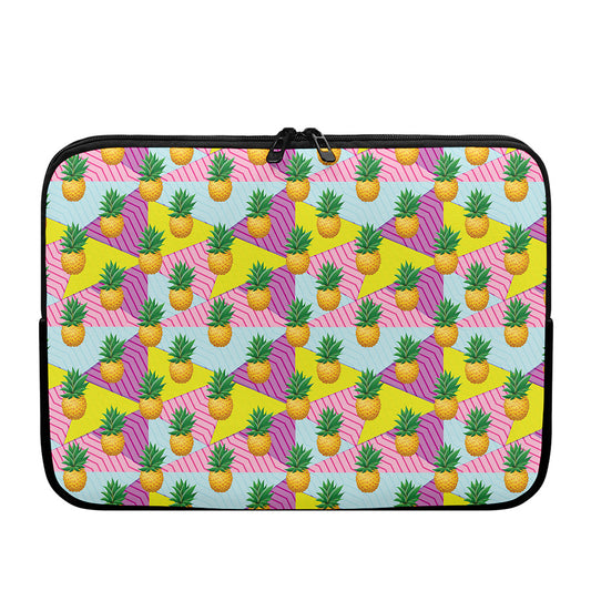 Zigzag Pineapple Pattern Print Laptop Sleeve