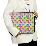 Zigzag Pineapple Pattern Print Laptop Sleeve