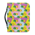 Zigzag Pineapple Pattern Print Leather Bible Cover
