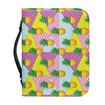 Zigzag Pineapple Pattern Print Leather Bible Cover