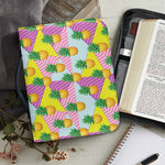 Zigzag Pineapple Pattern Print Leather Bible Cover