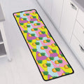 Zigzag Pineapple Pattern Print Long Kitchen Mat