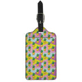Zigzag Pineapple Pattern Print Luggage Tag