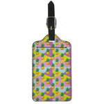 Zigzag Pineapple Pattern Print Luggage Tag