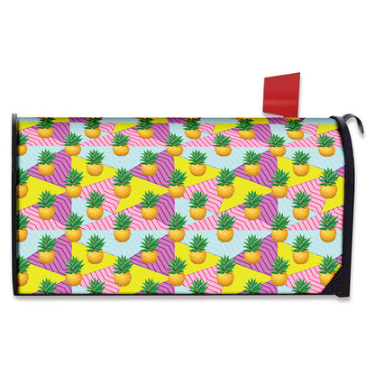 Zigzag Pineapple Pattern Print Mailbox Cover